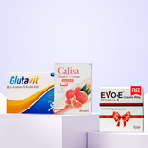 Glutavit tablets + Calisa Sachet + Evo E capsules