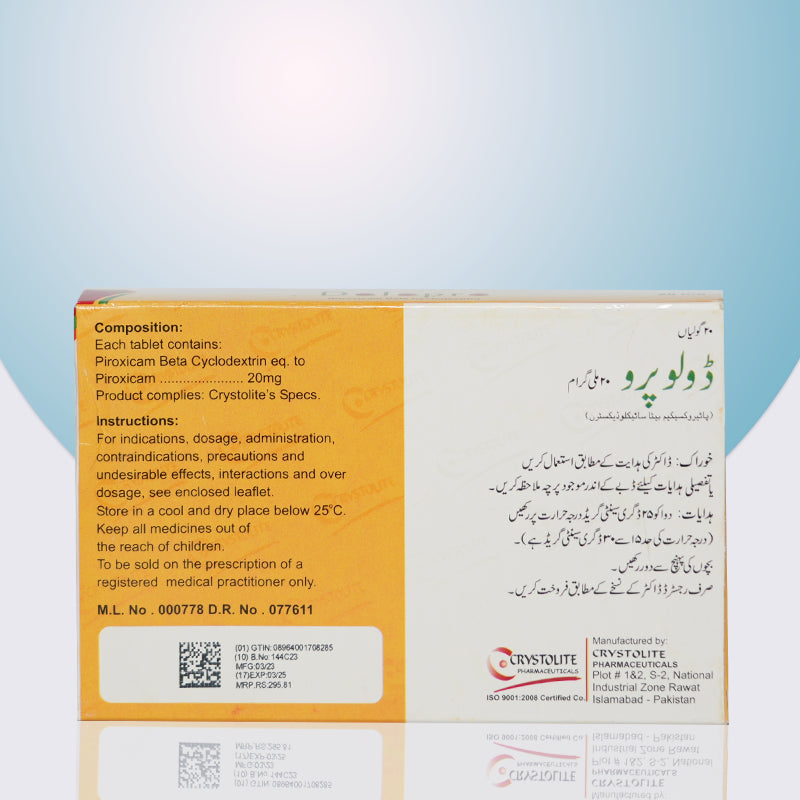 Dolopro 20mg Tablet