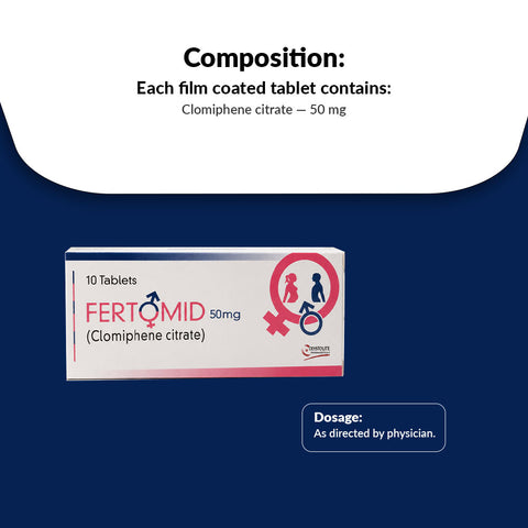 Fertomid Tablets (Clomiphene citrate) 50mg