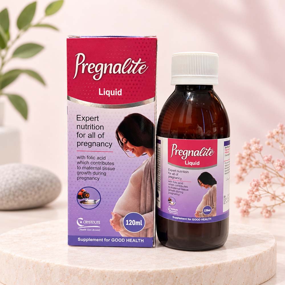 Pregnalite Liquid 120ml pregnancy nutrition supplement with folic acid