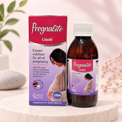 Pregnalite Liquid 120ml pregnancy nutrition supplement with folic acid