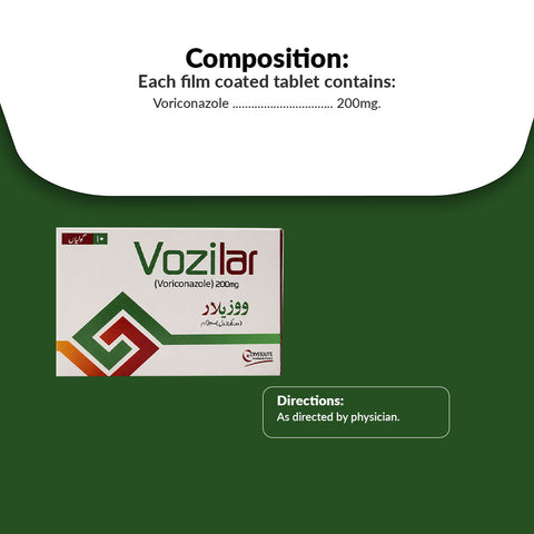 Vozilar (Voriconazole) 200mg