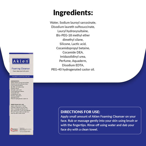 Aklen Foaming Cleanser 120ml