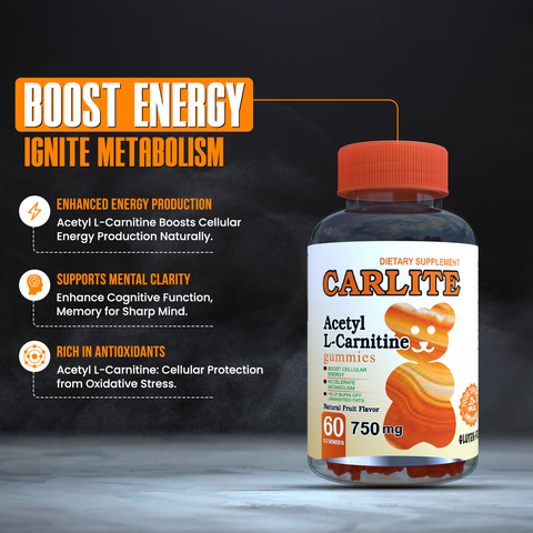 Carlite Gummies - Acetyl L-Carnitine Supplement for Enhanced Energy Seamless Care, Every touch Crystolite Carlite Gummies - Acetyl L-Carnitine Supplement for Enhanced Energy Seamless Care, Every touch Crystolite