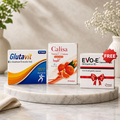 Glutavit tablets + Calisa Sachet + Evo E capsules