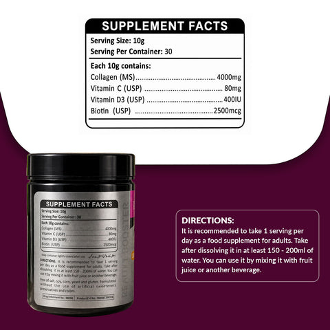 Kelogin Collagen ( Biotin + Vitamin C + Vitamin D3)