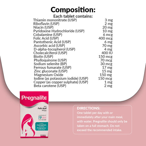 Pregnalite 30 Tab